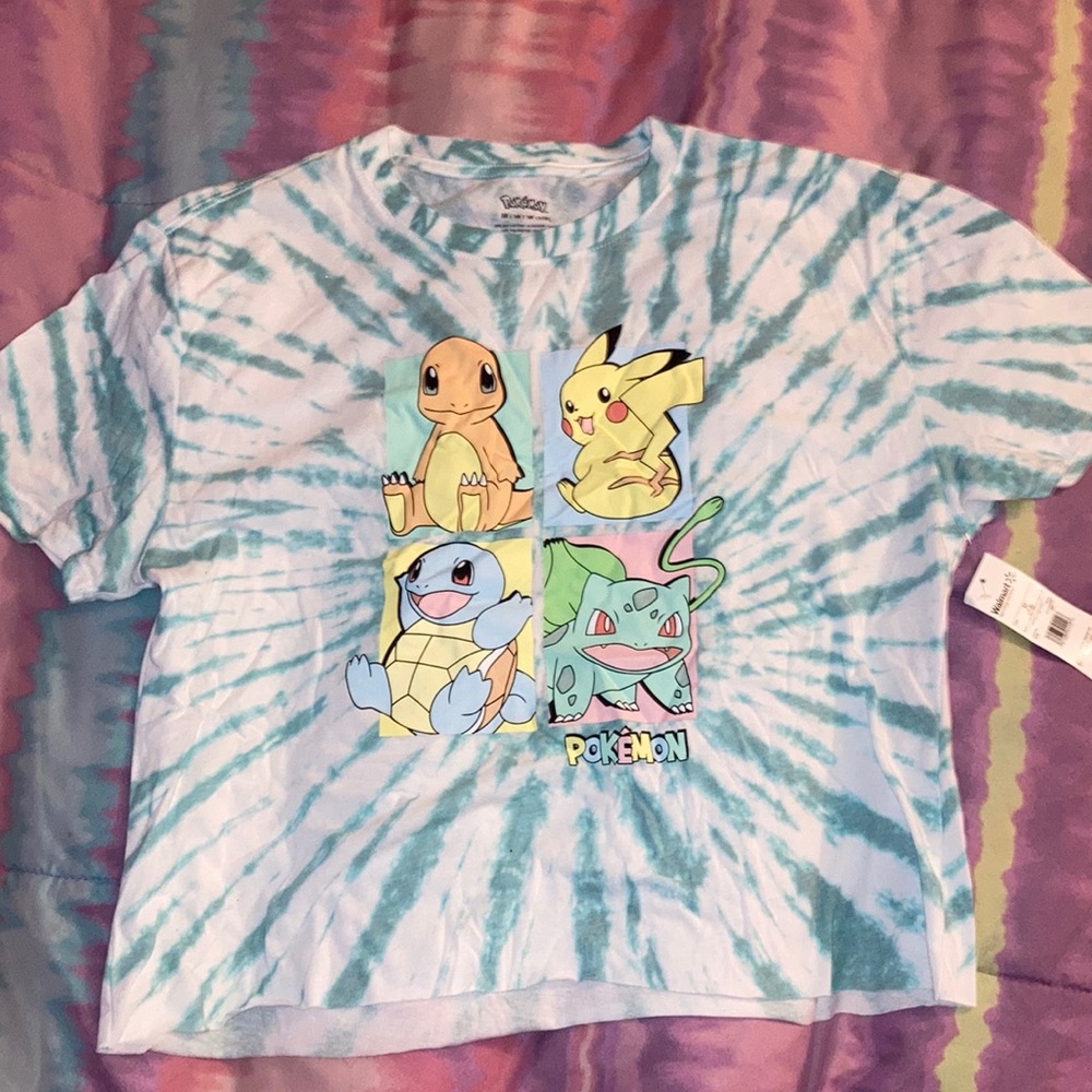 Pokémon Tie-Dye Crop Top